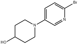 2-Bromo-5-(4-hydroxypiperidino)pyridine Struktur