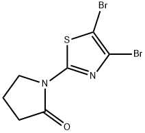 4,5-Dibromo-2-(pyrrolidinon-1-yl)thiazole Struktur