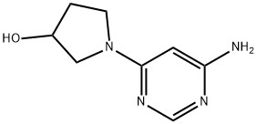 4-Amino-6-(3-hydroxypyrrolidino)pyrimidine Struktur