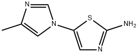 2-Amino-5-(4-methylimidazol-1-yl)thiazole Struktur