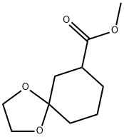 1,4-Dioxaspiro[4.5]decane-7-carboxylic acid, methyl ester Struktur