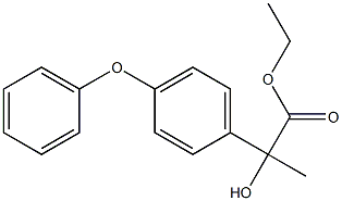 ethyl 2-(4-phenoxyphenyl)lactate Struktur