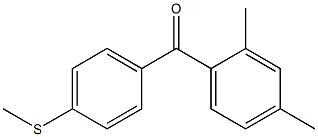 (2,4-dimethylphenyl)[4-(methylsulfanyl)phenyl]methanone Struktur