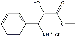 2-hydroxy-3-methoxy-3-oxo-1-phenylpropan-1-aminium chloride Struktur