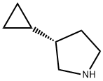 (3S)-3-cyclopropylpyrrolidine Struktur