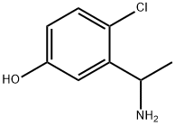 3-(1-AMINOETHYL)-4-CHLOROPHENOL Struktur