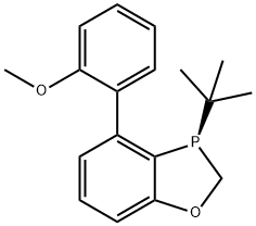 (R)-3-(tert-butyl)-4-(2-methoxyphenyl)-2,3-dihydrobenzo[d][1,3]oxaphosphole Struktur