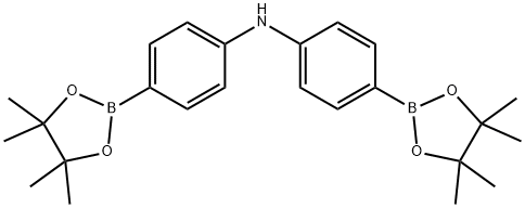 Bis(4-(4,4,5,5-tetramethyl-1,3,2-dioxaborolan-2-yl)phenyl)amine Struktur