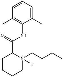 1-Butyl-1-oxido-N-(2,6-dimethylphenyl)-2-piperidinecarboxamide hydrochloride Struktur