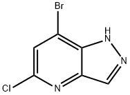 7-bromo-5-chloro-1H-pyrazolo[4,3-b]pyridine Struktur