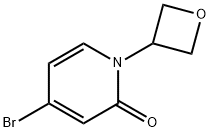 2(1H)-Pyridinone, 4-bromo-1-(3-oxetanyl)- Struktur