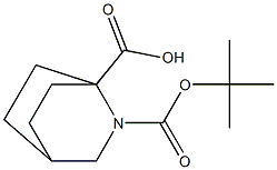 2-boc-2-azabicyclo[2.2.2]octane-1-carboxylic acid Struktur