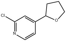 2-Chloro-4-(tetrahydrofuran-2-yl)pyridine Structure