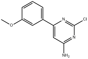 2-Chloro-4-amino-6-(3-methoxyphenyl)pyrimidine Struktur