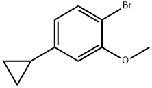 2-methoxy-4-cyclopropylbromobenzene Struktur