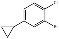 2-bromo-1-chloro-4-cyclopropylbenzene Struktur