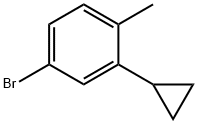 4-bromo-2-cyclopropyl-1-methylbenzene Struktur