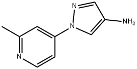 4-Amino-1-(2-methyl-4-pyridyl)pyrazole Struktur