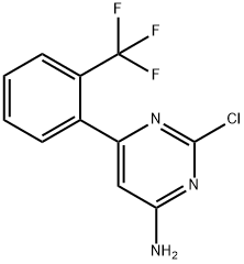 2-Chloro-4-amino-6-(2-trifluoromethylphenyl)pyrimidine Struktur