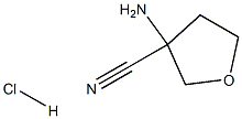 3-Aminotetrahydrofuran-3-carbonitrile Hydrochloride Struktur