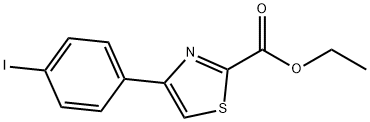 Ethyl 4-(4-iodophenyl)thiazole-2-carboxylate Struktur