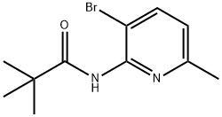 N-(3-Bromo-6-methyl-pyridin-2-yl)-2,2-dimethyl-propionamide Struktur