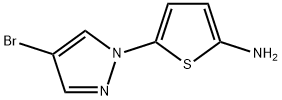 4-Bromo-1-(5-amino-2-thienyl)pyrazole Struktur