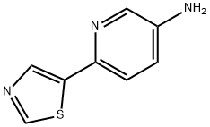 3-AMINO-6-(5-THIAZOLYL)PYRIDINE Struktur