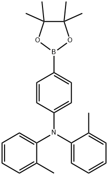 2-methyl-N-(2-methylphenyl)-N-[4-(4,4,5,5-tetramethyl-1,3,2-dioxaborolan-2-yl)phenyl]benzenamine Struktur