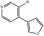 3-Bromo-4-(3-furyl)pyridine Struktur