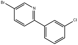 3-Bromo-6-(3-chlorophenyl)pyridine Struktur