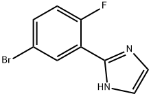 2-(5-Bromo-2-fluorophenyl)imidazole Struktur