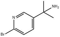 2-Bromo-5-(2-aminopropan-2-yl)pyridine Struktur