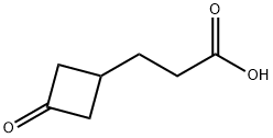 3-(3-oxocyclobutyl)propanoic acid Struktur