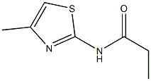 N-(4-methylthiazol-2-yl)propionamide Struktur