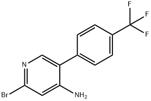 2-Bromo-4-amino-5-(4-trifluoromethylphenyl)pyridine Struktur