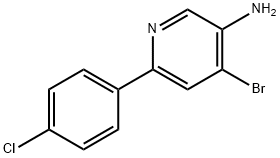 4-Bromo-3-amino-6-(4-chlorophenyl)pyridine Struktur