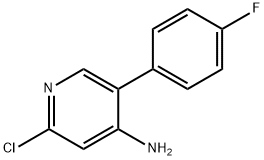 2-Chloro-4-amino-5-(4-fluorophenyl)pyridine Struktur