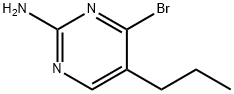 4-Bromo-2-amino-5-(n-propyl)pyrimidine Struktur