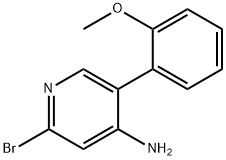 2-Bromo-4-amino-5-(2-methoxyphenyl)pyridine Struktur