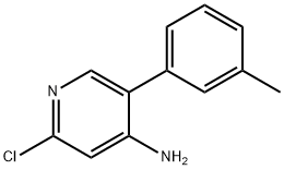 2-Chloro-4-amino-5-(3-tolyl)pyridine Struktur