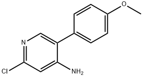 2-Chloro-4-amino-5-(4-methoxyphenyl)pyridine Struktur