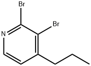 2,3-Dibromo-4-(n-propyl)pyridine Struktur