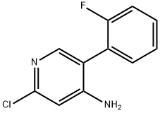 2-Chloro-4-amino-5-(2-fluorophenyl)pyridine Struktur