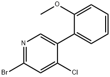 2-Bromo-4-chloro-5-(2-methoxyphenyl)pyridine Struktur