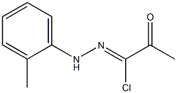 N-(2-methylphenyl)-2-oxopropanehydrazonoyl chloride Struktur