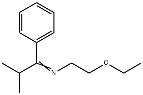 (E)-2-Ethoxy-N-(2-methyl-1-phenylpropylidene)ethylamine Struktur