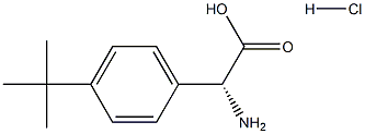 (2R)-2-AMINO-2-[4-(TERT-BUTYL)PHENYL]ACETIC ACID HYDROCHLORIDE Struktur