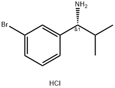 (R)-1-(3-BROMOPHENYL)-2-METHYLPROPAN-1-AMINE HYDROCHLORIDE Struktur