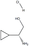 (2R)-2-AMINO-2-CYCLOPROPYLETHAN-1-OL HYDROCHLORIDE Struktur